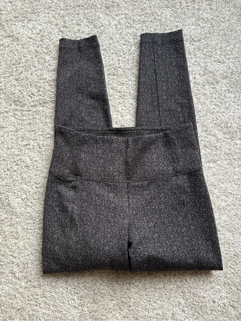 Athleta Delancey Charcoal Gray Ponte High-Rise Skinny Leggings